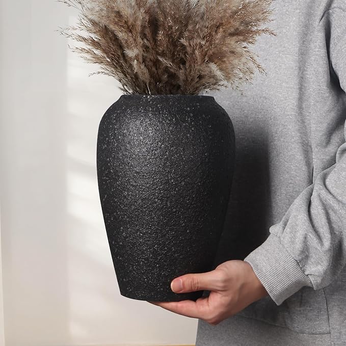 Large Rustic Vase for Flowers, Minimalist Decorative Tall Vase for Living Room - Image 6