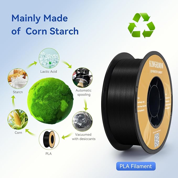 Kingroon 16KG PLA Filament Bundle 1.75mm 3D Printer Filament Multicolor Pla - Image 2