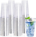 I00000 16 oz Silver Plastic Cups, 50 Pack Clear Plastic Cups, Heavy-duty by I00000