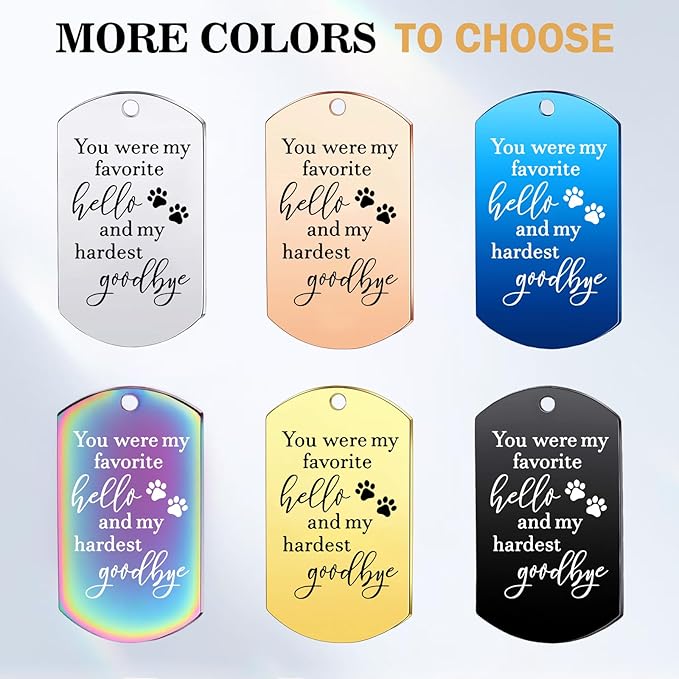Funnylife Personalized Dog Memorial Photo Keychain Stainless Steel Custom Pet - Image 6