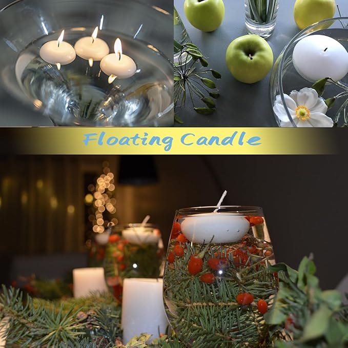 24 Pack Floating Candles, Smoke-Free and odorless, Burning continuously - Image 6