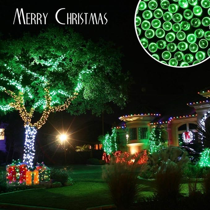 Toodour Solar Christmas Lights Outdoor, 2 Packs Total 144ft 400 LED Solar - Image 2