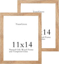 11x14 Picture Frames Natural Solid Oak Wood by Unknown
