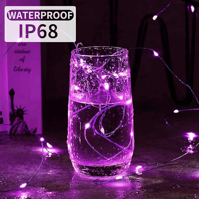 Aogist Led Fairy Lights 3 Modes Battery Operated String Lights Waterproof - Image 2
