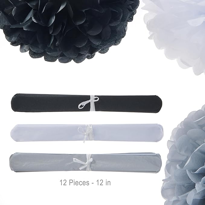 Tissue Pom Poms Tissue Paper Flowers Tissue Fluff Balls Party Decorations - Image 2