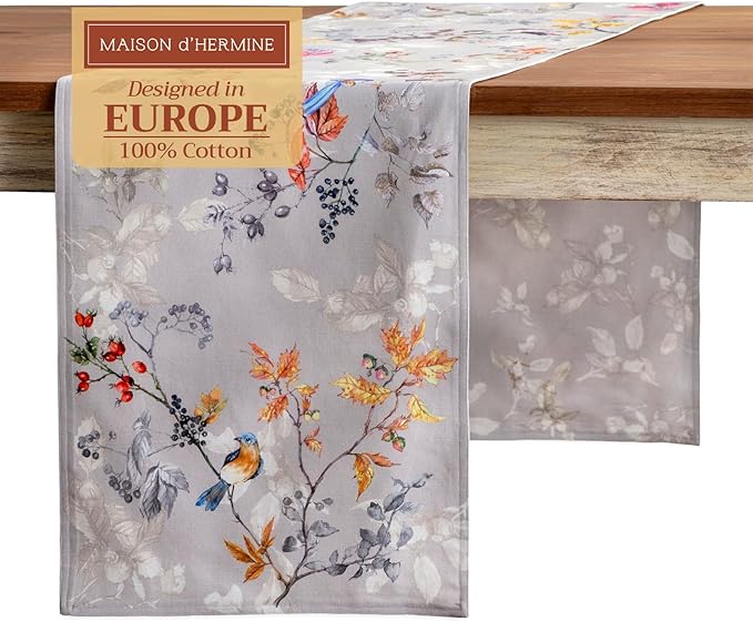Maison d' Hermine Table Runner 100% Cotton Double Layer Table Runners 108 by MaisondHermine