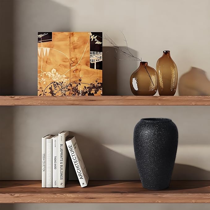 Large Rustic Vase for Flowers, Minimalist Decorative Tall Vase for Living Room - Image 5