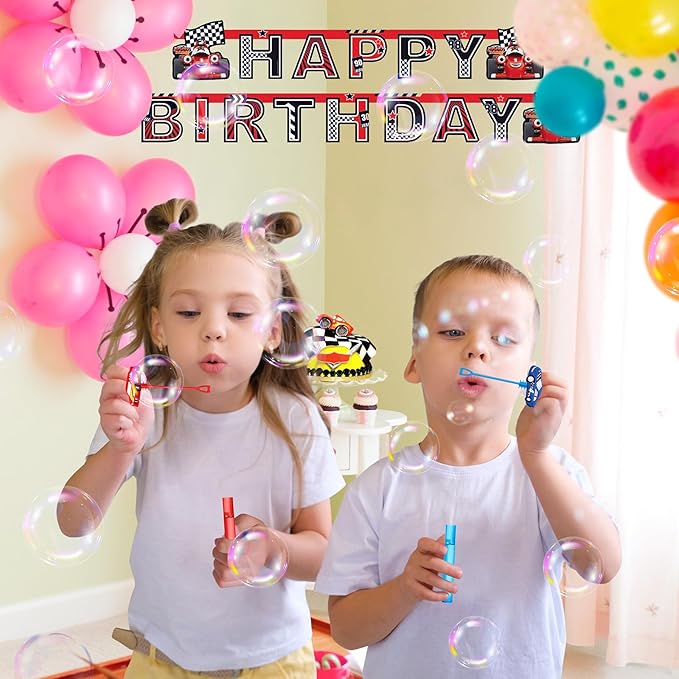 AMFZON 24Pcs Race Car Party Favors Bubble Wands - Image 5