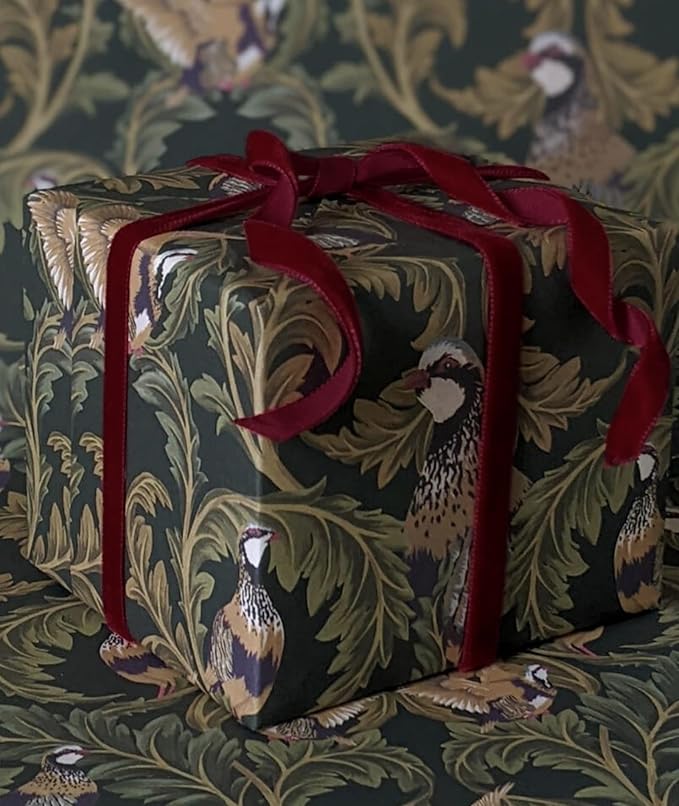Burgundy Christmas Velvet Ribbon - Image 7