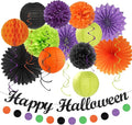 Black-Green Orange-Purple Happy-Halloween Party-Decorations by Huglony