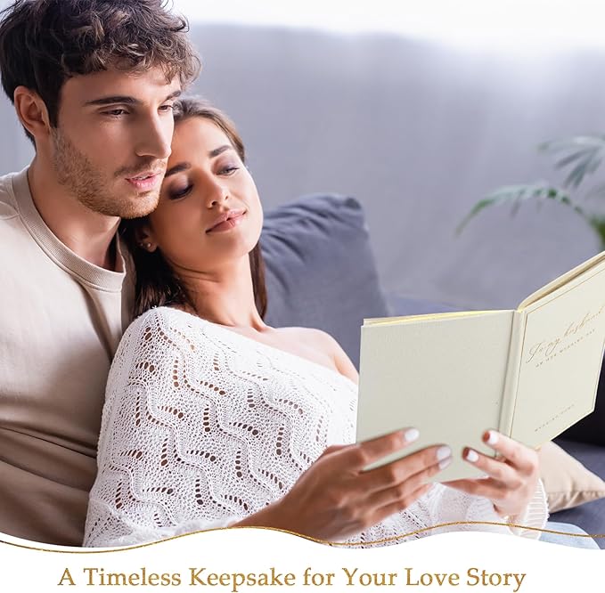 Engrowtic 2 Pcs Wedding Vow Books His and Her to Husband Wife Wedding Must Have - Image 6