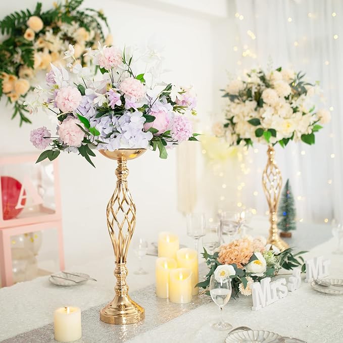 2 Pcs Wedding Centerpieces for Reception Tables, Twist Candleholders Stands - Image 4