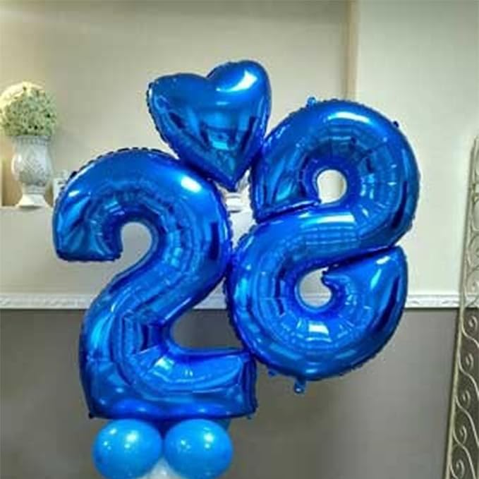 40 Inch Big Dark Blue 8 Balloon Number Foil Helium Number Balloons 0-9 Jumbo - Image 6