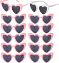 Bachelorette Party Favor Sunglasses 6 Pack, Retro Cat Eye Heart Sunglasses by Kmopom