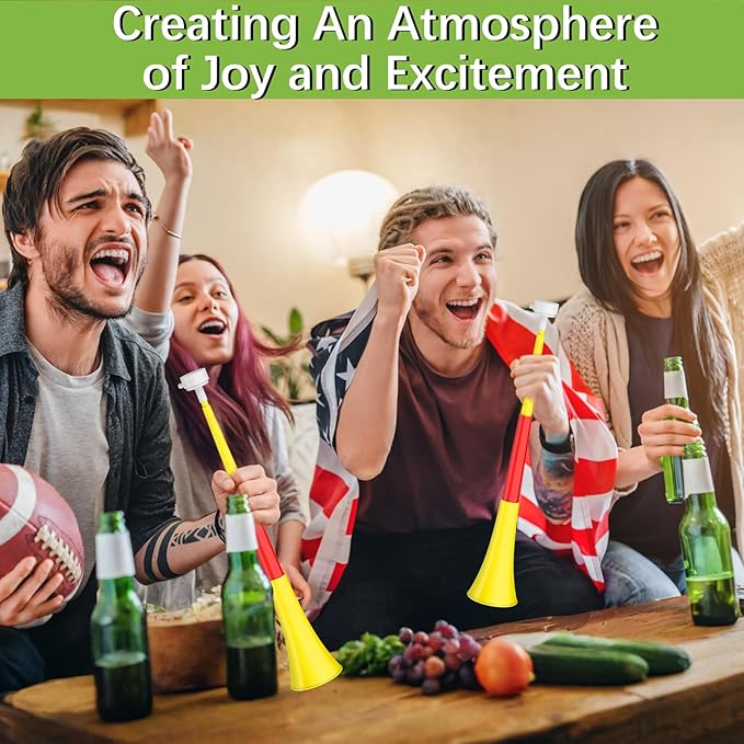 Collapsible Stadium Horn Noise Maker 24 Inch VuvuzelaPlastic Trumpet Blow Horns - Image 7
