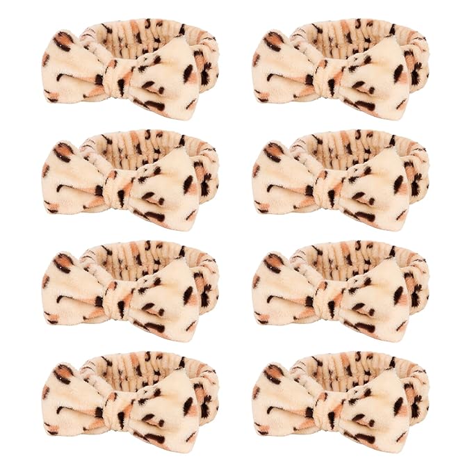 Semato Leopard Spa Headband Bachelorette Party Favor Set Skincare Headbands by Semato