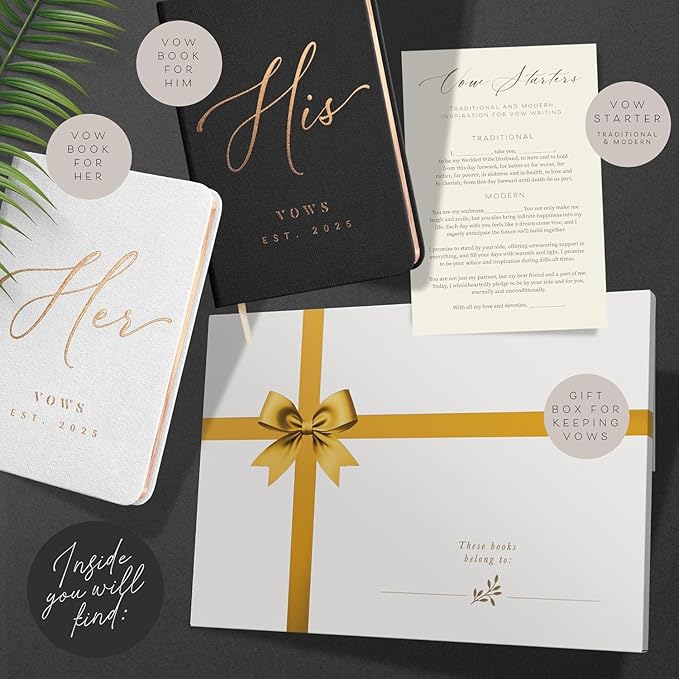 Personalized 2025 Vow Books His & Hers - Image 2