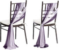 Ling's moment Wedding Chair Sashes Cover Aisle Decorations Draping Fabric by LingsMoment