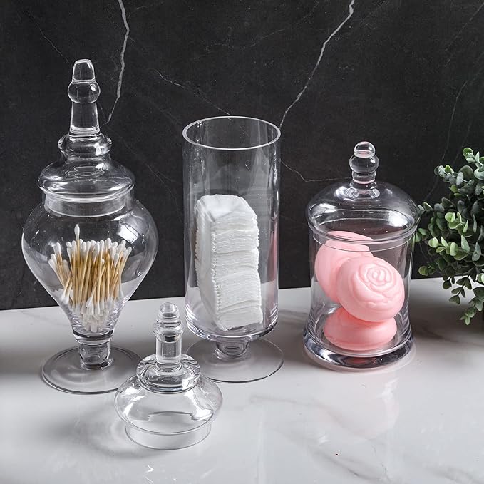 MyGift Clear Glass Apothecary Jars - Image 4