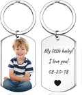 Personalized Double-sided Photo Text+Icons Keychain Drive Safe Boy Girlfriend by linglingdesign
