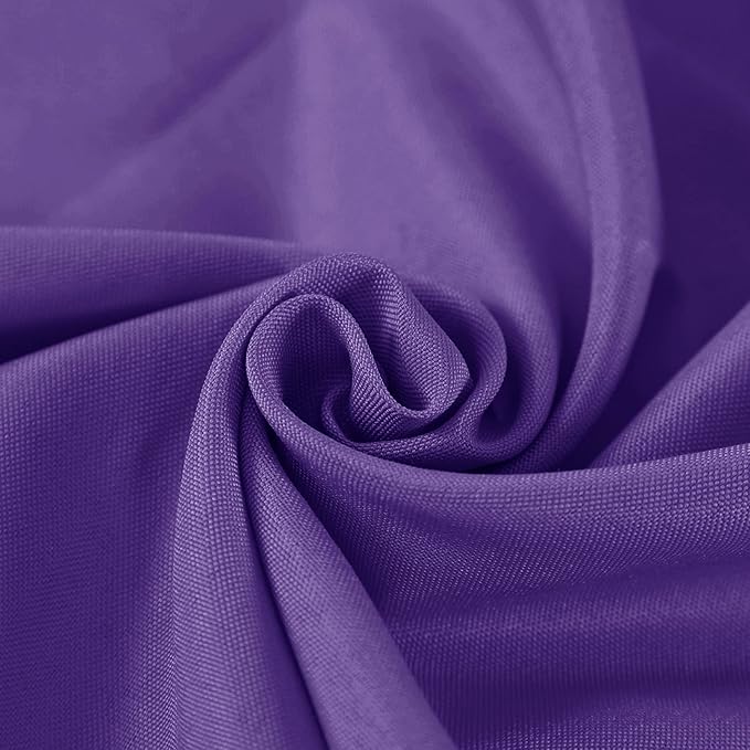 Fokitut 2 Pack Waterproof Round Tablecloth, 132 Inch, Stain Resistant and - Image 4