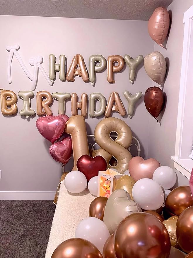 Helium Foil Light Brown Number 8 Balloon 40 Inch, Mylar Eight Numbers 8 18 28 - Image 5