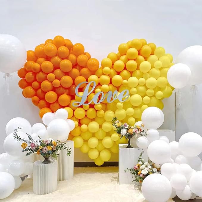 KAWKALSH 200pcs Orange Balloons 5 Inch, Small Mini Latex Balloons - Image 6