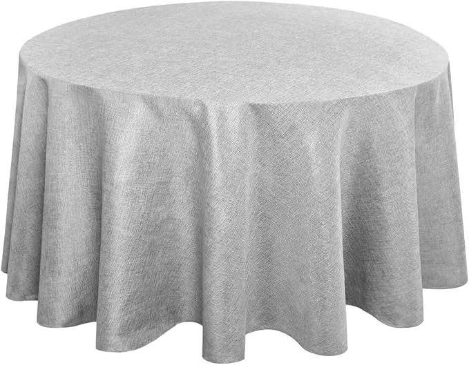 Hiasan Round Linen Tablecloth 108 Inch by Hiasan
