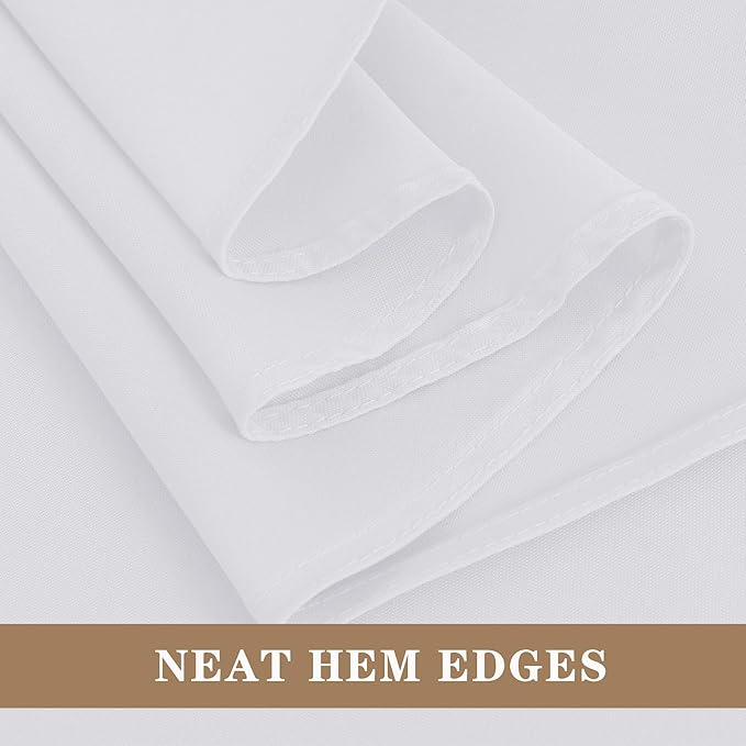 Fitable White Rectangle Tablecloths - Image 9