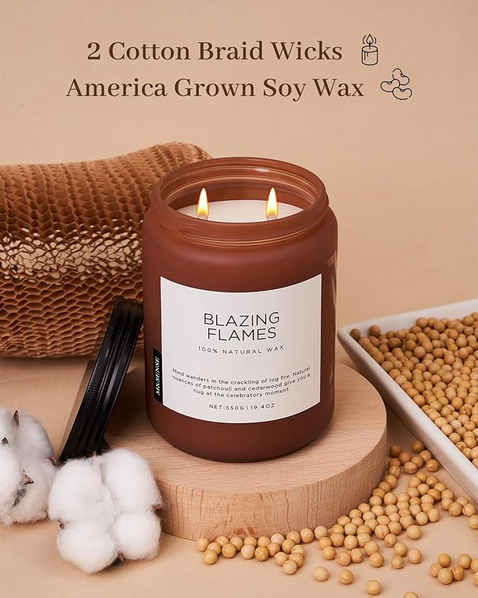 M&SENSE Blazing Flames Scented Candles - Image 3