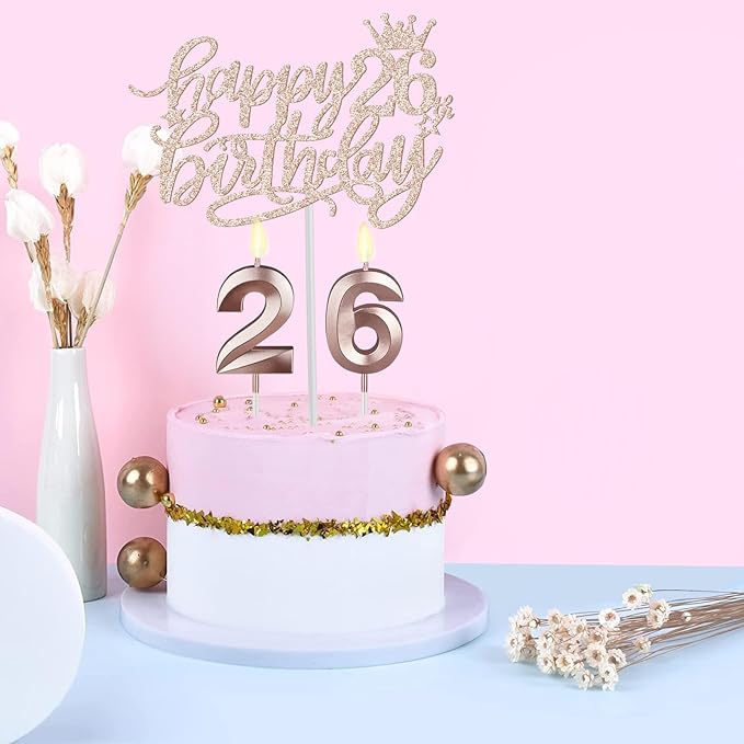 26th Birthday Sash and Tiara for Women Including Rhinestone Crown, Fabulous Sash - Image 4