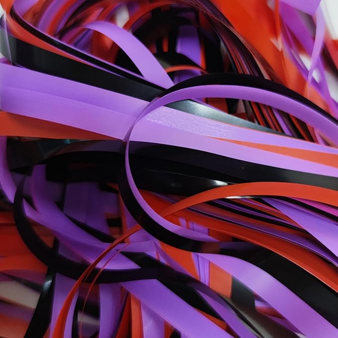 Black Purple Orange Party Streamers - Image 6