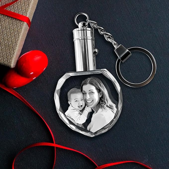 ArtPix 3D Crystal Photo Custom Keychain Picture, Customized Personalized Gift - Image 6