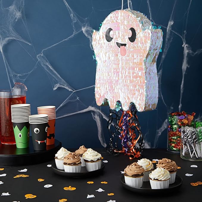 Halloween Mini Pinata Pull String Ghost - Image 2