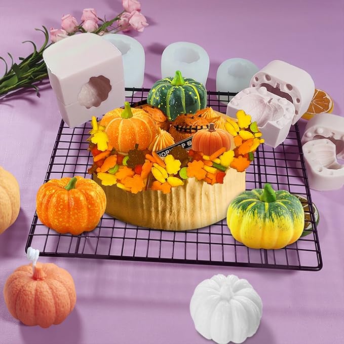 Sentovac Autumn Nonpareils Sprinkles Edible Fall 2mm Mini Peals Orange Sprinkle - Image 7