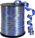 TONIFUL Curling Ribbon-Blue Gold Balloon Curling Ribbons-250 Yards Balloon by TONIFUL