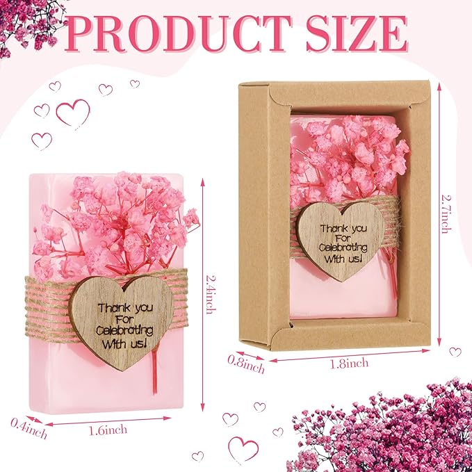 Demissle 30 Pcs Mini Scented Soap Wedding Party Favors Gifts Baby Shower Bridal - Image 2