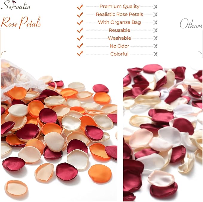 Serwalin 500Pcs Silk Rose Petals Flower Petals - Image 8