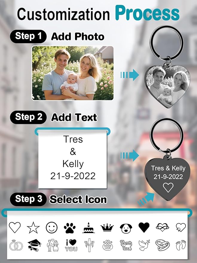 Custom Keychain with Picture - Image 3