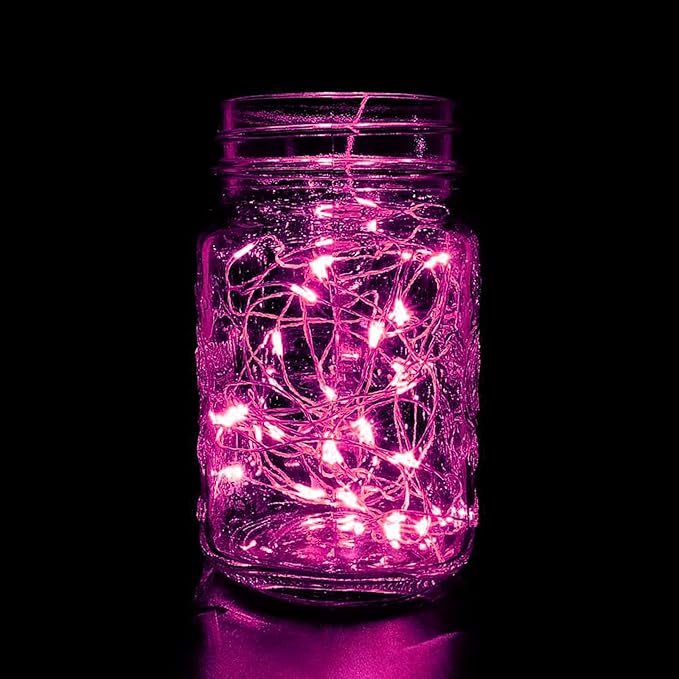 66Ft 200 LED Pink Fairy Lights Plug in, Waterproof String Lights Outdoor & - Image 5