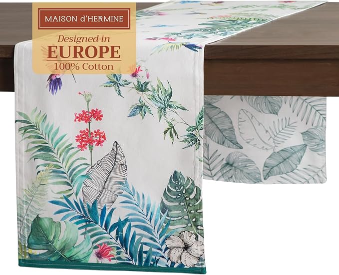 Maison d' Hermine Table Runner 100% Cotton Double Layer Table Runners 72 inches by MaisondHermine