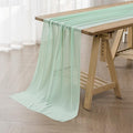 6Pack 9ft Chiffon Table Runner 14x108 Inch Sheer Romantic Table Runner by flohar
