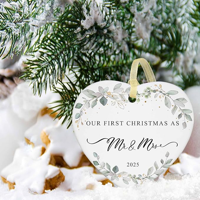 2025 First Christmas Married Ornament, First Year as Mr and Mrs Christmas - Image 5