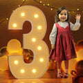 Marquee Numbers 4 Feet Tall Large Light Up Numbers 3th 13th 30th Three by Letsmakeitimpressive