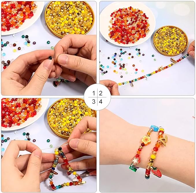 100PCS 8MM Crystal Glass Beads - Image 3