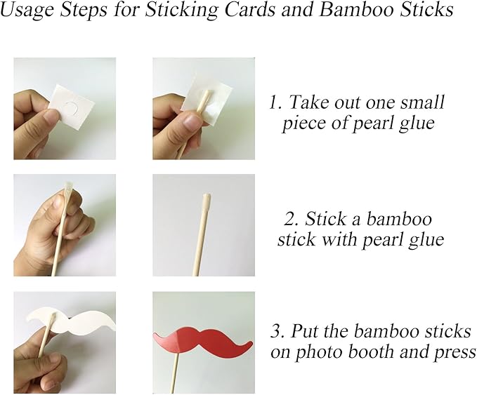 52pcs Wedding Photo Booth Props, Bachelorette Party Photo Booth Prop Kit - Image 6