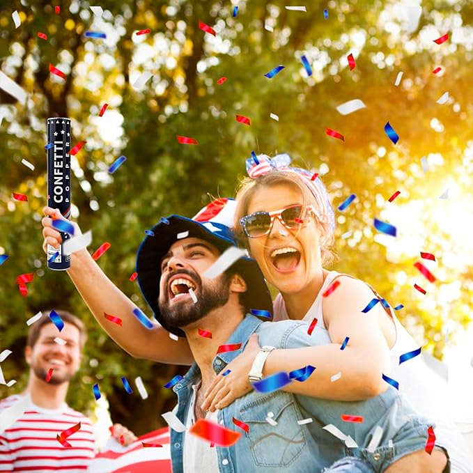 Confetti Cannon 12 Pack Multicolor Biodegradable Confetti Popper Party Confetti - Image 7