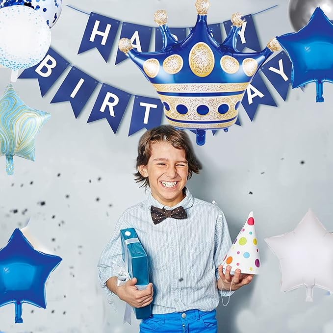 Blue Crown Balloons - Image 6