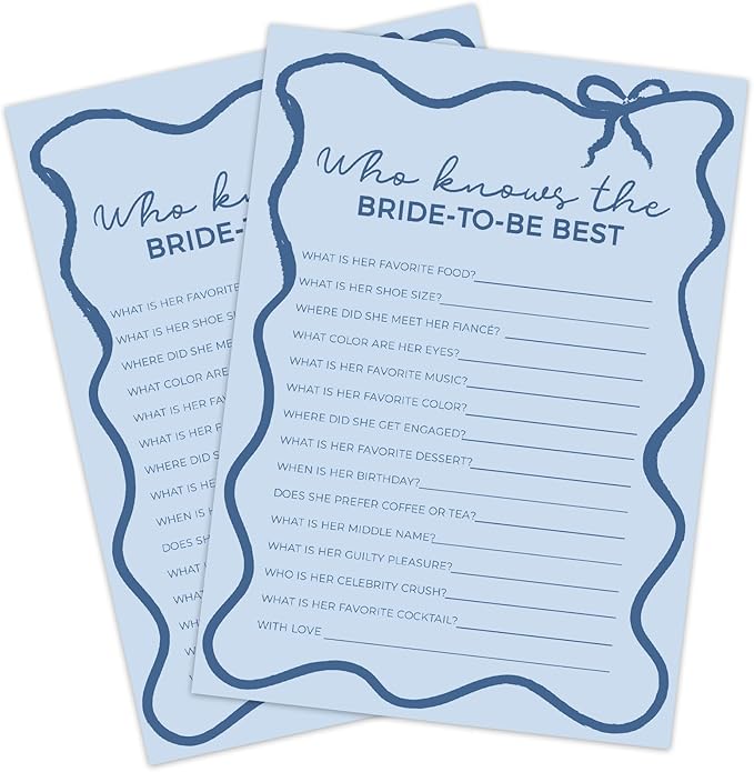 DEEKA 30 PCS Bridal Shower Games Card - Image 9