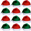 SATINIOR 12 Pieces Santa Hats Christmas Non Woven Fabric Hat by SATINIOR